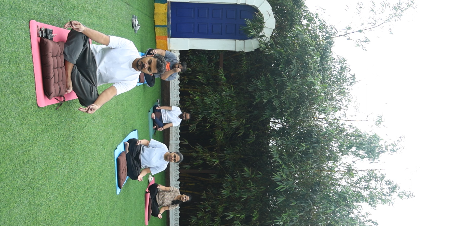 Guests in seated meditation at a Still Point retreat